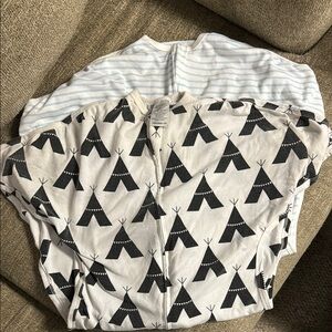 Cozy Teepee Print Baby Swaddle